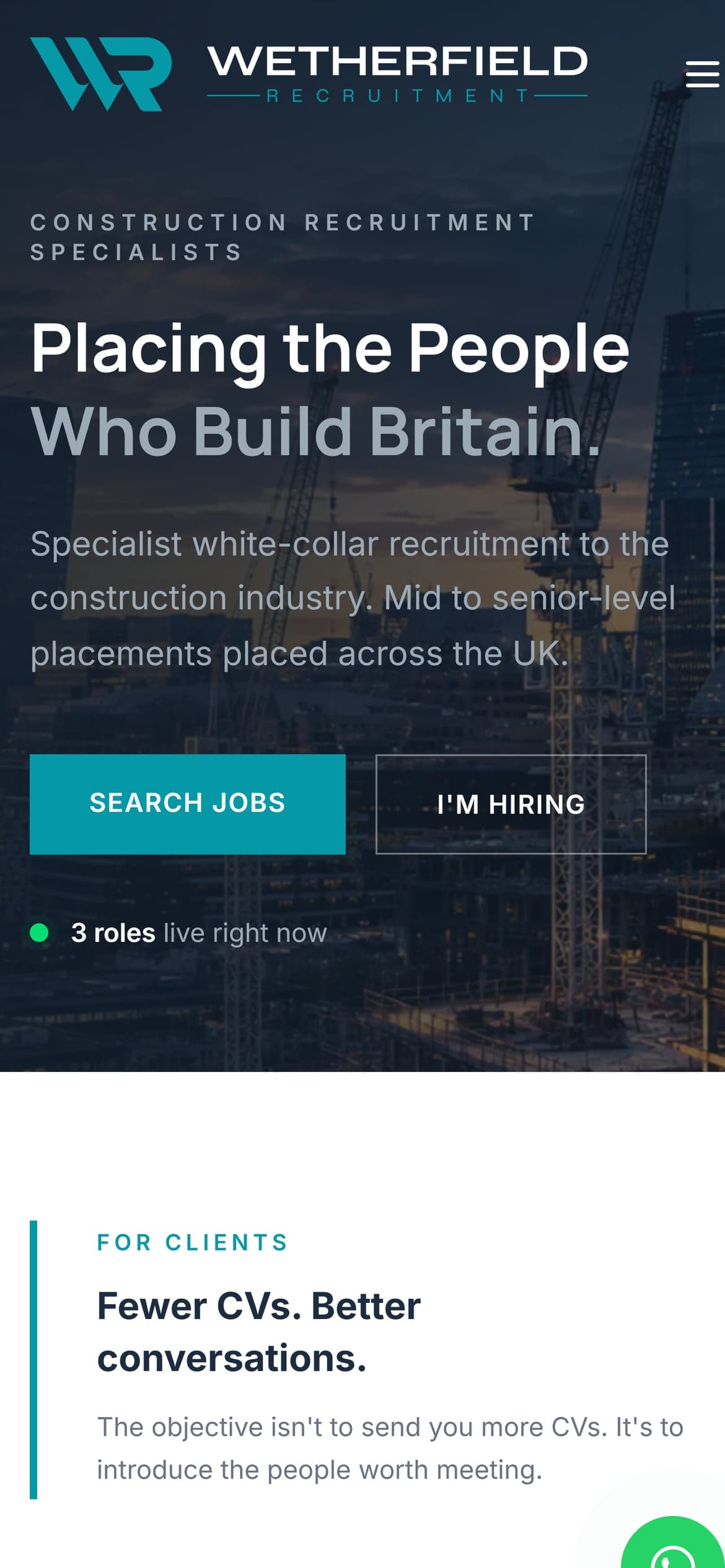 Wetherfield Recruitment mobile screenshot
